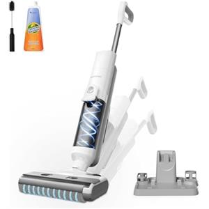 Proscenic F10 Ultra Aspirapolvere senza fili Lavapavimenti 3-in-1, per Solidi e Liquidi da 60 Minuti, Aspirapolvere Leggero per Solidi e Liquidi 1,3L, Autopulente, pulizia di Angoli e Bordi