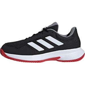 adidas Unisex - Adulto Court Spec 2 Tennis Shoes, Core Black/Cloud White/Scarlet, 42 EU