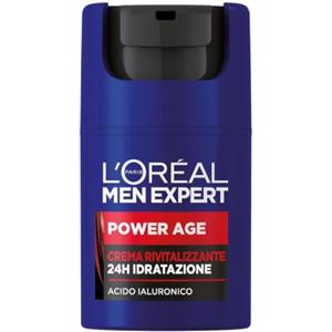 L'Oreal Paris L'Oréal Paris Men Expert, Crema Rivitalizzante Power Age, 24H Idratazione, Con Acido Ialuronico, 50 ml