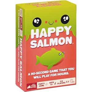 Exploding Kittens Happy Salmon: By Matching Card Game, 3-8 Players, Ages 6+