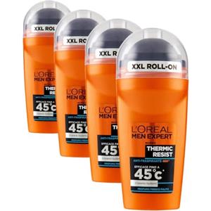 L'Oréal Paris men expert L'Oréal Paris Men Expert Thermic Resist - Deodorante Uomo Roll On Anti-Traspirante - 50 Ml (Confezione da 4)