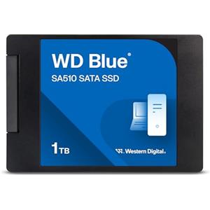 Western Digital WD Blue SA510, 1 TB, 2.5" SATA SSD, fino a 560 MB/s, Include Acronis True Image per Western Digital, clonazione e migrazione del disco, backup completo e ripristino rapido, protezione da ransomware