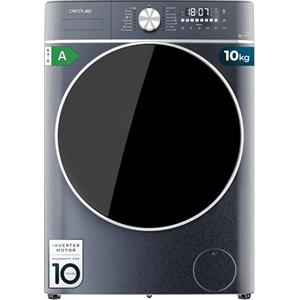 Cecotec Lavatrice 10 kg di ricarica frontale Bolero DressCode 8800 Inverter Ice Blue A. 2000W, 1400 giri/min, Basso Consumo, Motore Inverter Plus, SteamMax, Caricamento Automatico, Touch Screen XXL
