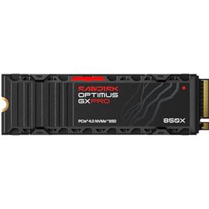 SANDISK Optimus GX PRO 850X NVMe SSD con dissipatore di calore 1 TB (fino a 7.300/6.300 MB/s velocità di lettura e scrittura sequenziali, M.2 2280, PCIe Gen 4.0)