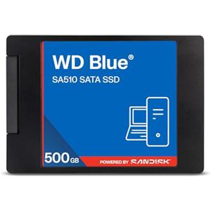 SanDisk WD Blue SA510 SATA da 2,5"/7 mm SSD interna 500 GB (velocità fino a 560 MB/s, 3D NAND, Acronis True Image, SANDISK Dashboard)