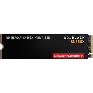 SanDisk WD_BLACK SN850X NVMe SSD 1TB (Fino a 7.300MB/s in lettura, fino a 6.300MB/s in scrittura, M.2 2280, PCIe Gen 4, SSD ad alte Prestazioni per Gaming) POWERED BY SANDISK