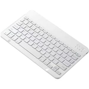 Generic Tastiera ricaricabile wireless - 24,5 x 14,5 x 0,6 cm, portatile, leggera, compatta, silenziosa, ricaricabile, a basso profilo, tastiere per tablet, tastiere con spegnimento automatico