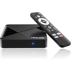 RUPA HS86 MINI14 Android 14.0 TV Box, Ultimo 2026 Box TV Android 8K con RAM 2G ROM 16G Rockchip RK3518 WiFi 6 BT5 3D HD 2K 4K @ 60FPS Smart TV Box Internet con Telecomando Bluetooth Streaming Media Player