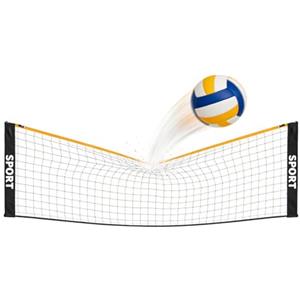 Generic Rete da badminton per cortile, resistente alle intemperie, regolabile in | Rete da pallavolo portatile da 3/4/4,9 m per bambini adulti sport spiaggia piscina campo vialetto all'aperto allenamento