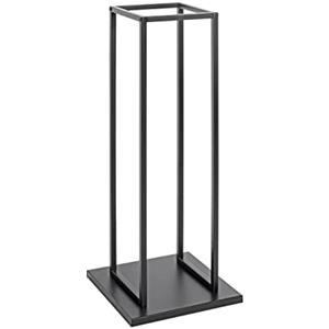 HAKU Porta legna da ardere nero, metallo - Dim. L 33 cm x A 85 cm x P 33 cm, Stile Moderno