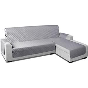 TAOCOCO Copridivano impermeabile con Penisola(L 240cm),Copridivano con Elastico, per Soggiorno, Antiscivolo, per Animali Domestici,Gatti, Cani,Bambini che Giocano (Grigio Chiaro)