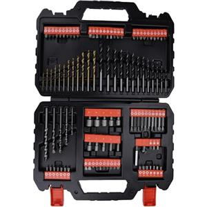 Black+Decker Set 109 Pezzi di Punte Trapano