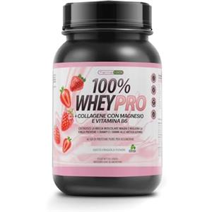 FARMAFUSION Proteine del Siero del Latte | Con Collagene e Magnesio | 43 Grammi di Proteine Pure per dose |Aumenta la Massa Muscolare | Protegge e lubrifica le articolazioni | 1000 G Vaniglia