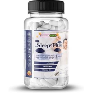 Healthy Fusion Sleep Plus per Uomini | Formula Avanzata a Base di Melatonina, Valeriana, Passiflora e Teanina | Addormentati Velocemente e Risvegliati Riposato | Benessere Maschile | 90 Capsule