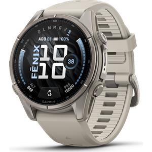GARMIN Fenix 9 AMOLED SAPPHIRE 43mm Titanio con cinturino in silicone Fog Gray art. 010-04761-01