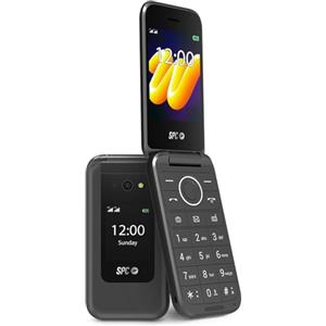 SPC WILD - Telefono base a conchiglia, disconnessione/primo uso, Nero
