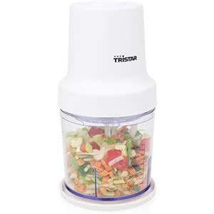 Tristar Tritatutto in Acciaio Inox, Motore 400W, 2 Velocità con Turbo, 2 Lame in Acciaio, Ciotola 0.5L, Design Compatto, Parti Lavabili in Lavastoviglie, BL-4023