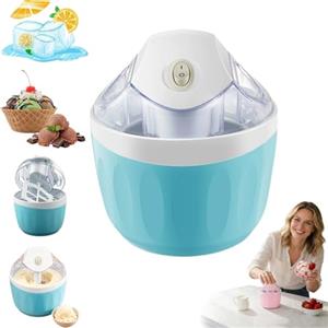 Genérico Mini macchina per gelato piccola casa, solo 15 minuti, mini gelato fai da te, Compatta Macchina per Dessert da 500ml, macchina per dessert one-touch, produttori elettrici compatti per cucina