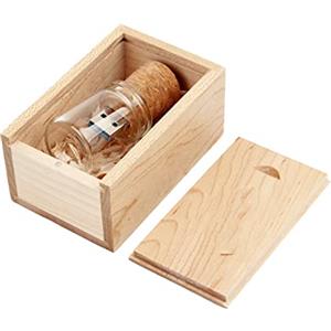 UFARID Bottiglietta-pennetta USB personalizzabile, con cofanetto