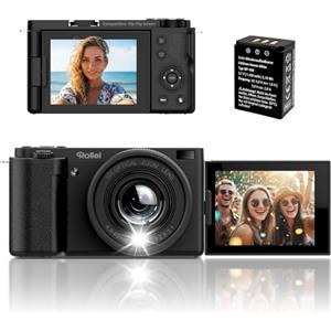 Rollei Fotocamera Digitale Compactline 4K 64MP 10X Flip con Zoom Ottico 10X