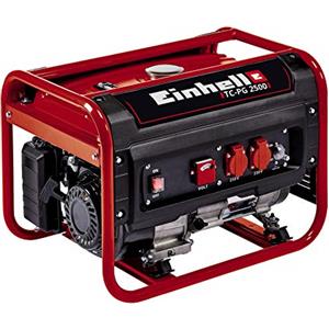 Einhell Generatore di corrente a scoppio (benzina) TC-PG 2500 | Potenza continua 2100 W | max. 2400 W | 2 prese da 230 V | Serbatoio da 15 L | Motore a benzina a 4 tempi