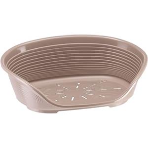 Ferplast Cuccia Cani e Gatti in plastica, Lettino per Cane con Gommini Antiscivolo, Cesta Cane e Gatto 61,5 x 45 x H 215 cm, Blu