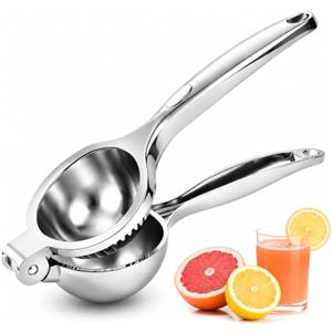 Noa Home Deco Spremi Limone Zinco, Spremiagrumi Manuale con Scanalatura Filettata Efficiente, Design Ergonomico a Leva per Arancia, Pompelmo, Lime