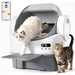 JUMMICO Lettiera per Gatti Autopulente Automatica, Controllo Tramite APP, 6 Sensori di Sicurezza, Cassetto Rifiuti da 12L (Fino a 15 Giorni Senza Pulizia), Design Aperto XXL ad Alta Capacità
