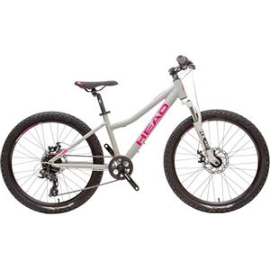 HEAD Bicicletta unisex per bambini Lauren 2.0 24, grigio/rosa, 34