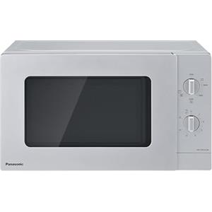 Panasonic NN-GM23QMEPG Forno a Microonde Grill 20L con Piatto in Vetro e Griglia Metallica, 800W, Grill 1000W, Impostazione Scongelamento, Controllo Dial, Quick 30, Timer, Argento