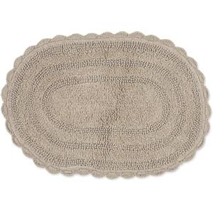 DII Crochet Collection - Tappetino da bagno reversibile, misura piccola, 17 x 24 cm, colore: pietra