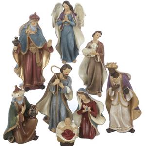 Kurt S. Adler Kurt Adler presepe, Set in Resina, 15,88 cm, Set di 8 Pezzi