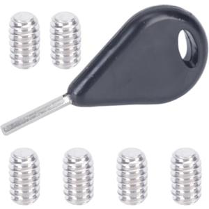 Wiffe Tasti hardware portatili per tavola da surf | Set di 6 accessori per la rimozione delle viti a pinna, per allineamento, manutenzione e trasporto