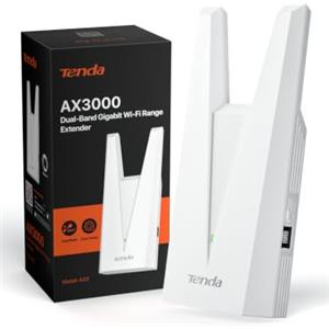 Tenda A33 Ripetitore WiFi 6 AX3000 Amplificatore WiFi Extender Dual Band | 1 Porta Gigabit · EasyMesh · Access Point · 160MHz · Modalità Router · WISP · CPU Dual-Core · WPS · WPA3