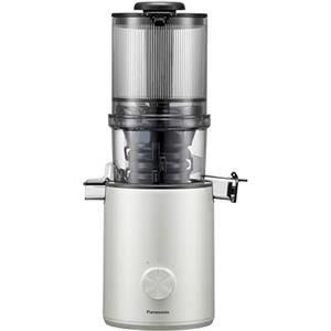 Panasonic Slow Juicer MJ-L800HXE Estrattore di Succo a Bassa Velocità | Slow Juicer Capacità 1,5L, Foro di Ingresso 120mm, 55Giri/Min, Filtro Non Reticolato, Lavabile in Lavastoviglie, Argento