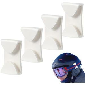 Generic Supporto per maschera da sci, confezione da 4 pezzi, impugnatura portatile | Hard Hat - Impugnatura portatile per occhiali, zaini, borse, collari, cinture