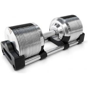MADICKS Manubrio Regolabile 40 kg per Palestra e Home Gym 38 Livelli da 3 a 40 kg con Incrementi di 1 kg, con Dischi in Acciaio, Base Salvaspazio e Grip Antiscivolo