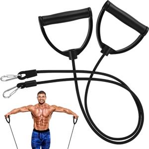 ULTECHNOVO Stepper Resistance Bands Accessori allenamento, nero, ABS e nylon, maniglie ergonomiche, facile da installare sullo stepper