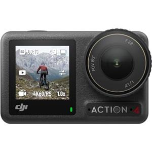 DJI Osmo Action 4 Combo Standard cam impermeabile 4K/120fps con sensore 1/1.3", incredibili immagini con scarsa illuminazione, prestazioni cromatiche a 10 bit e D-Log M, batteria da 1770 mAh