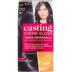 L'Oreal Paris L'Oréal Paris Casting Crème Gloss Colore Trattamento senza Ammoniaca, 210 Nero Blu