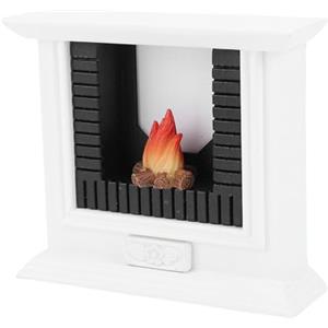 Sxhlseller Camino Bianco in Miniatura per Casa delle Bambole Scala 1:12 |Decorazione Realistica per Scene Invernali con Set di Oggetti di Scena in Legno di Betulla per l'arredamento della Casa