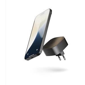 OtterBox Zens Wireless Charging EU Power Adapter, Nero | Caricatore Wireless MagSafe e Qi da 15 W per iPhone con MagSafe e AirPods, Porta USB-C da 18 W Inclusa