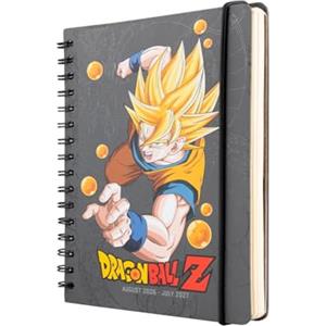 Grupo Erik Dragon Ball Diario Scuola 2026 2027 - Agenda Settimanale A5 | Scuola Medie e Superiore, Diario Scolastico, Copertina Rigida, Stickers, Tasca Interna, 12 Mesi