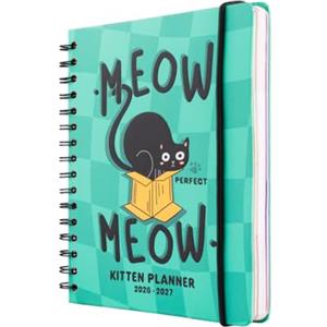 Grupo Erik Diario Scuola 2026 2027 Meow Meow - Agenda Settimanale A5 | Università e Scuola Superiore, Weekly Planner, Copertina Rigida, Stickers, Tasca Interna, 12 Mesi