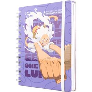 Grupo Erik One Piece Manga Diario Scuola 2026 2027 - Agenda Settimanale A5 | Scuola Medie e Superiore, Diario Scolastico, Copertina Rigida, Stickers, Tasca Interna, 12 Mesi