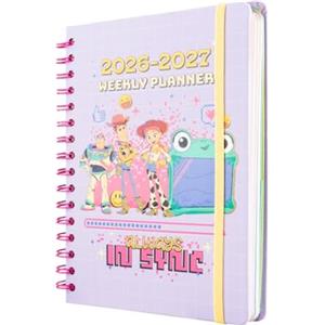 Grupo Erik Toy Story Diario Scuola 2026 2027 - Agenda Settimanale A5 | Scuola Medie e Superiore, Diario Scolastico, Copertina Rigida, Stickers, Tasca Interna, 12 Mesi