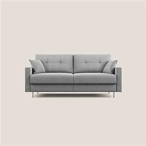 Divani.Store Megan divano letto matrimoniale in microfibra smacchiabile, grigio, 168 cm (mat.120x197)