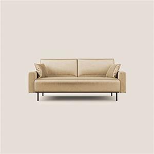Divani.Store Arthur Divano, Velluto, Beige, 170 cm