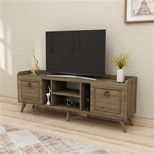 Hanah Home Supporto per TV, melammina, Noce, Taglia Unica