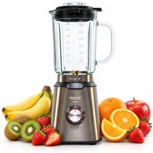 ECO-DE ECODE® Frullatore Tritatutto Multifunzione Bicchiere in Vetro 1,75L - Blender Elettrico e Mixer da Cucina Professionale 6 Lame Tritaghiaccio, Frutta, Verdura Frullati e Smoothie - Piccolo e Compatto